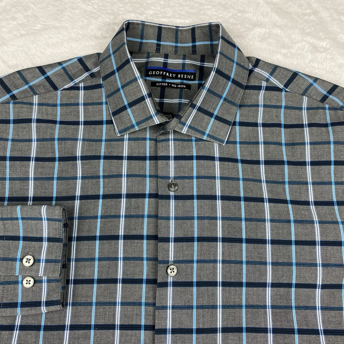 White Dress Shirt For Men Geoffrey Beene Men's Dress Shirt - Wrinkle Free  No Iron, Regular Fit, Multiple Sizes Geoffrey Beene Official Site