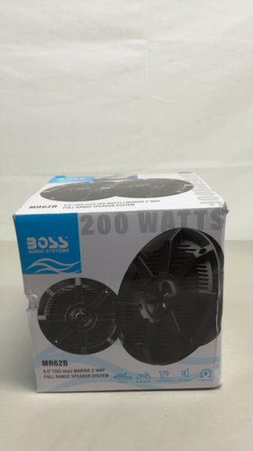Paire D'Enceintes Marines Boss Audio MR62B Noires 6,5" 200W - Étanchées Pour Bateau, Piscine Et Mer + Accessoires