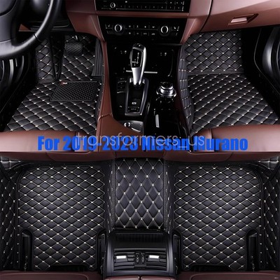 Microfiber Leather Front & Rear Surround Floor Mats For 2019-2023 Nissan Murano