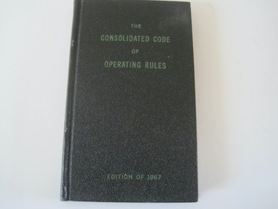 Butte Anaconda & Pacific Railway Code Of Operating Rules 1967