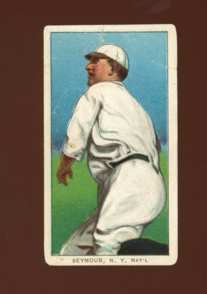 1909-11 T206 Baseball #436 Cy Seymour (Throwing) Polar Bear PR *h1