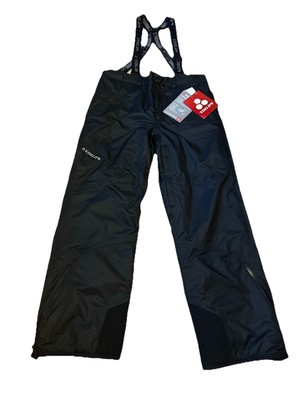 TOG24 Men s Ski Pants Size L   Black Waterproof Salopettes with Braces, NWT