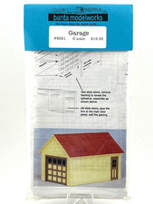 Banta Modelworks #6051 O Scale Garage Kit Laser Cut Wood