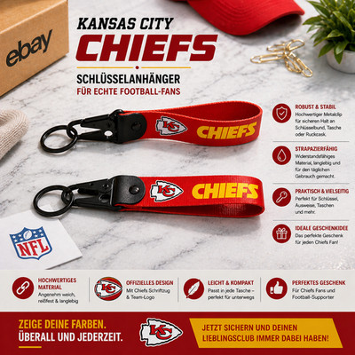   NFL -Kansas City Chiefs   Schlüsselanhänger  