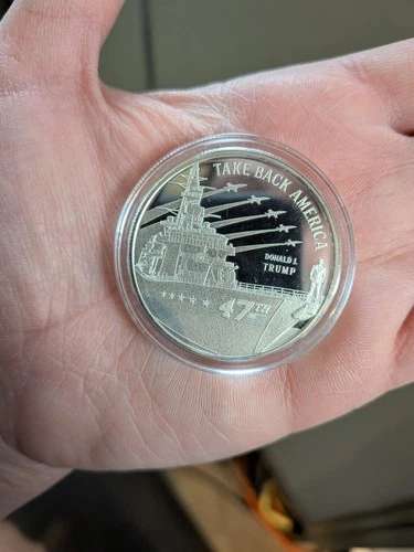 Trump 1 Oz .999 Silver Round "TAKE BACK AMERICA" #1985/4500 SIGMA TESTED