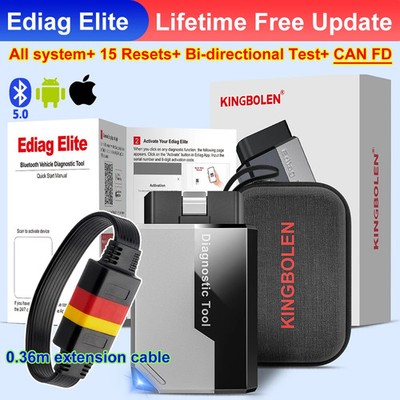 Ediag Elite Vollsystem-Autodiagnosetools 15 Reset Active Test OBD-Scanner