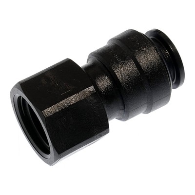 Einschraub-Steckverbinder ESKI 1012, Ø innen 10 mm x Rp 1/2'' Kunststoff Schwarz