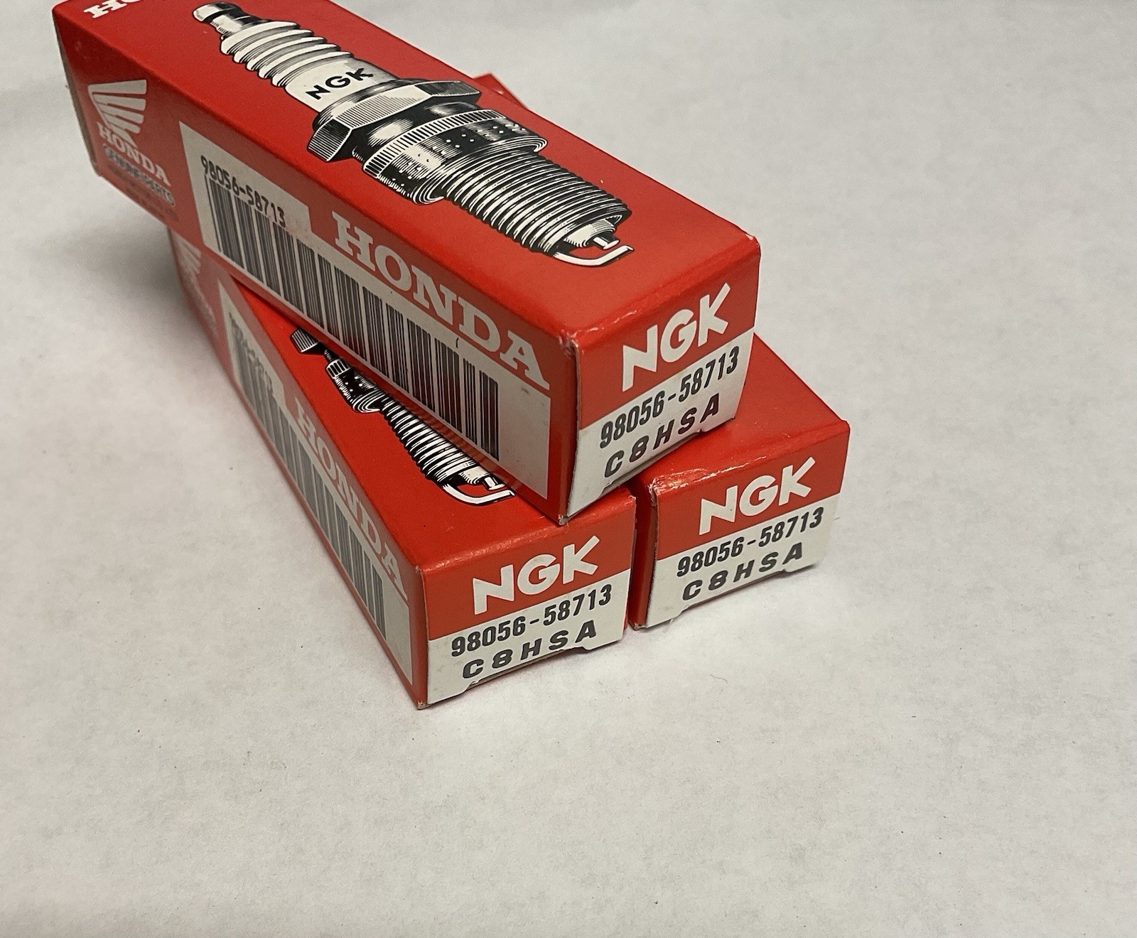 HONDA NGK C8HSA Spark Plugs  SET OF 3  KAWASAKI NINJA 250R