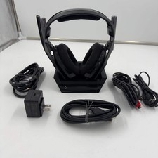 Logitech A50 Wireless  Base Station Computer Headset Black 881-000610