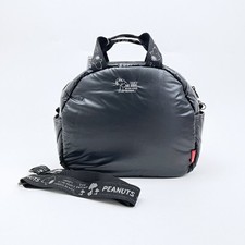 Snoopy 2Way Shoulder Bag Medium Shiny Black Rootote Collaboration
