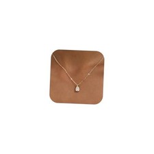 Gold Necklace for Women 14K Gold Plated Dainty GD-CZ teardrop/cable chain
