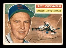 1956 Topps White Back #165 Red Schoendienst   FAIR X3283507
