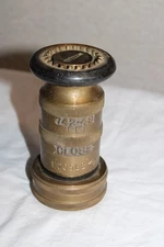 NOS Vintage Elkhart Brass MFG Co. Fire Hose Nozzle 742-48 SM NEVER USED