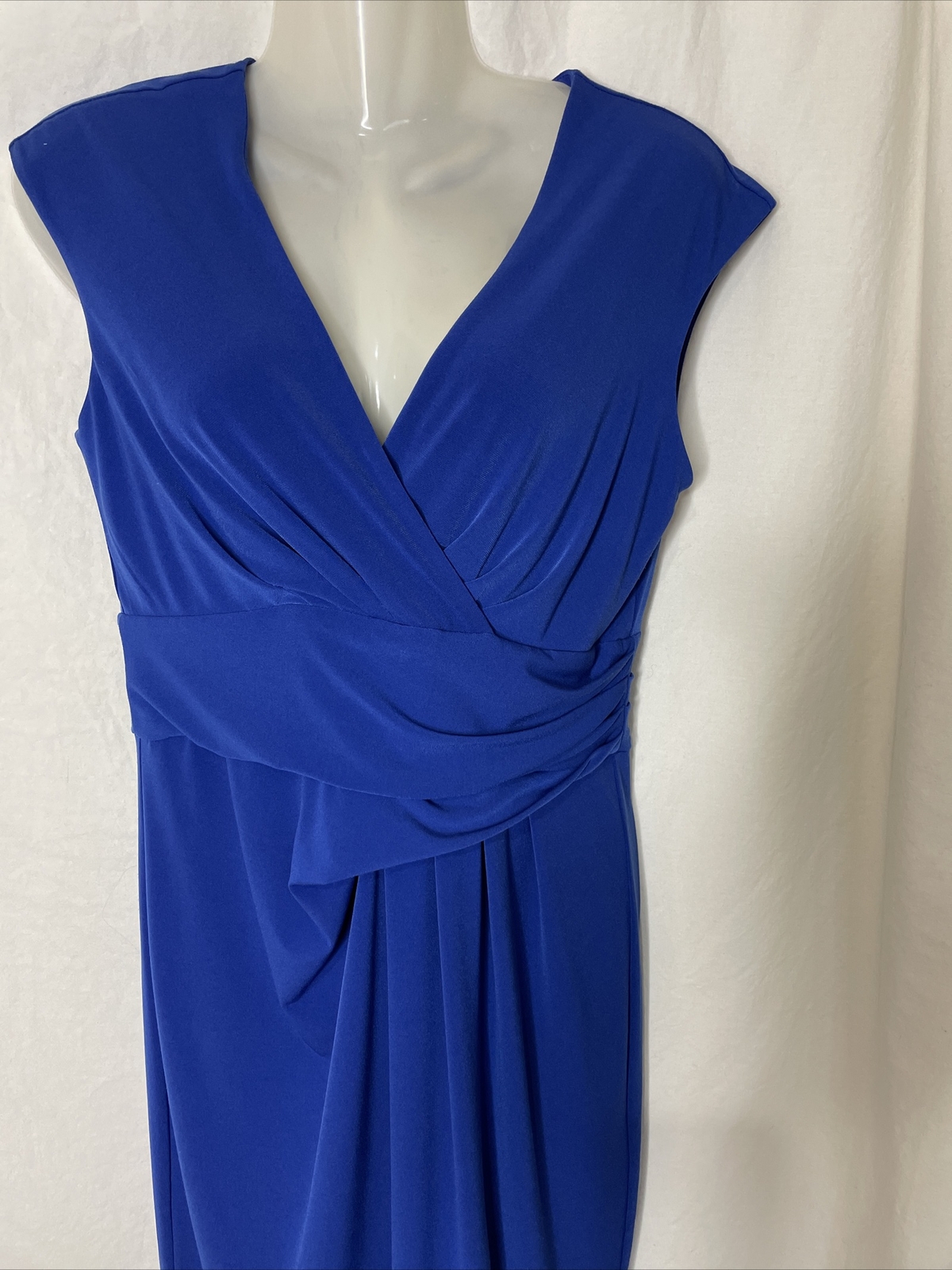 calvin klein v neck jersey dress