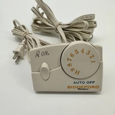 Biddeford TC11BA Electric Heating Blanket Controller 4-Prong Cream TESTED