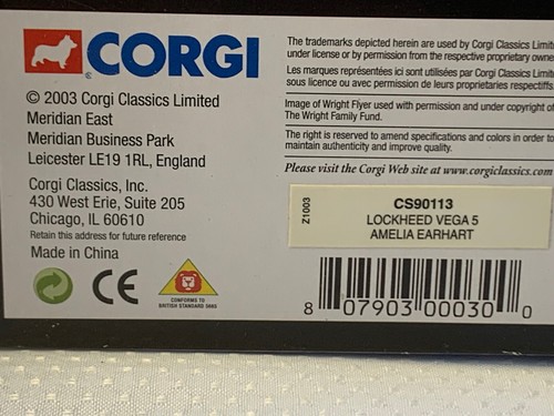 Corgi 100 Years of Flight Lockheed Vegas & Sopwith Camel No.3 Wing Planes in Box - Picture 7 of 23