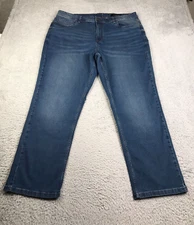 The Perfect Jean NYC Mens 42 (42x30) Athletic Fit Blue Stretch Denim Pants