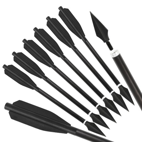 Mini flechas de aluminio de 6,7" pernos de arco de tiro con arco punta de flecha atornillable tiro caza - Imagen 12 de 15