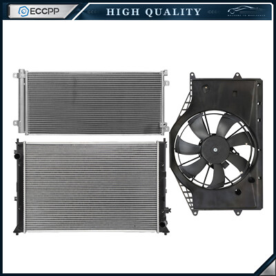 Electric Radiator Condenser Cooling Fan Kit For 2016 2017-2019 HONDA CIVIC
