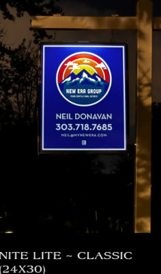 Solar Signs for Real Estate, Commercial and Retail Marketing 24 Hrs. 24''x30''