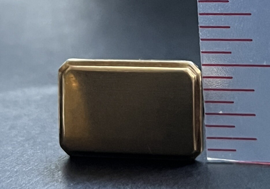 KREMENTZ VINTAGE CUFF LINKS RECTANGULAR GOLD TONE… - image 6