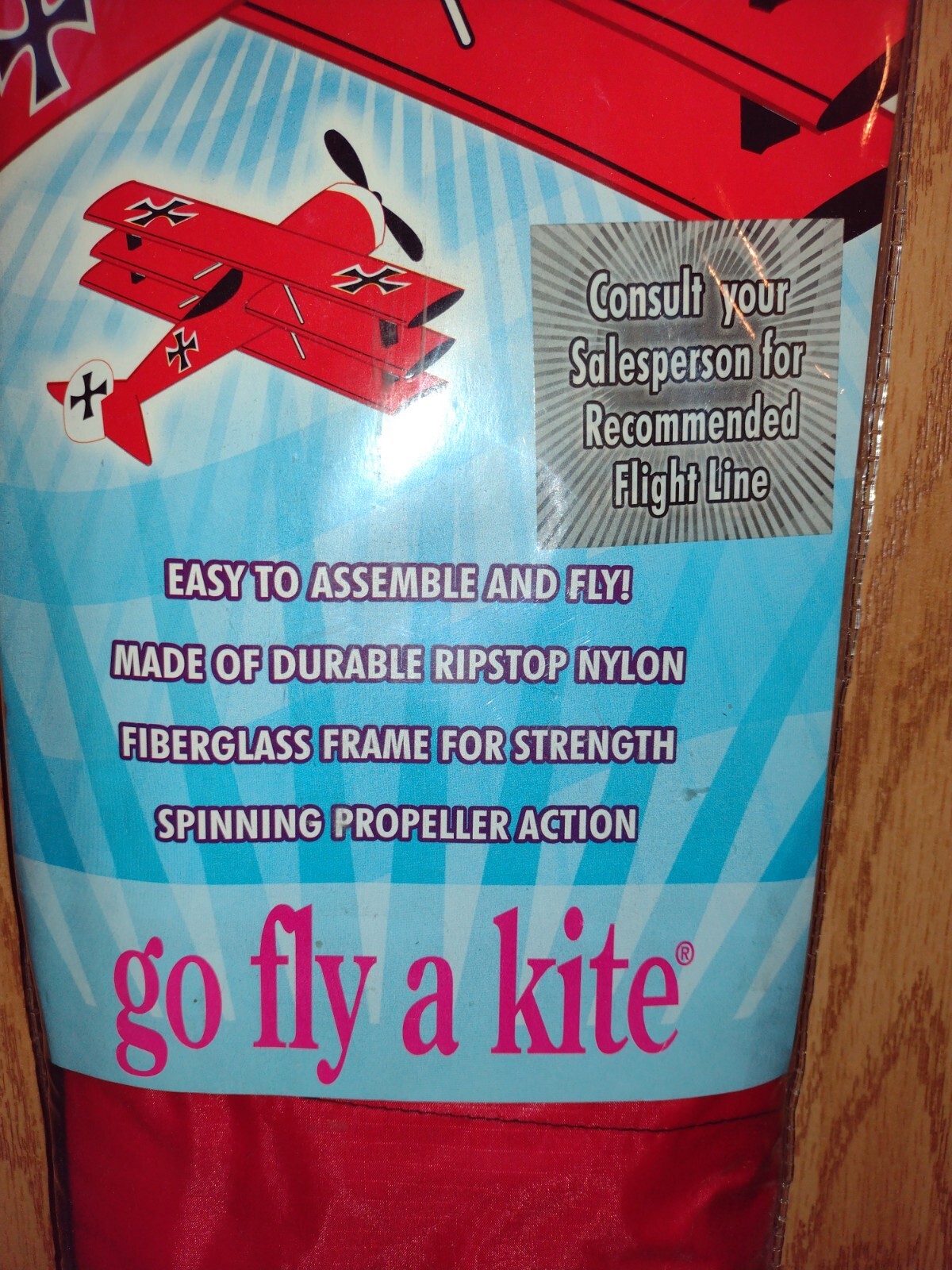 New Red Barron Triplane Kite! Ages 8+ eBay