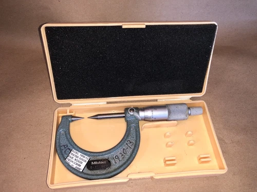 MITUTOYO POINT MICROMETER NO. 112-237 0-1" .001"