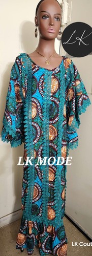 African print Ankara maxi dress  M/L
