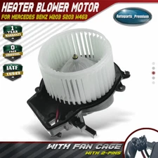 HVAC Blower Heater Motor w/ Fan Cage for Mercedes Benz W203 S203 W463 2038202514