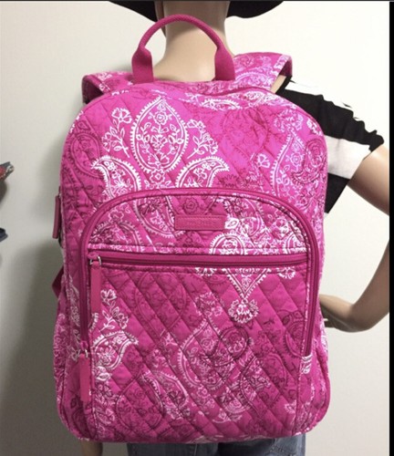 Vera Bradley Backpack PINK Paisley Back 