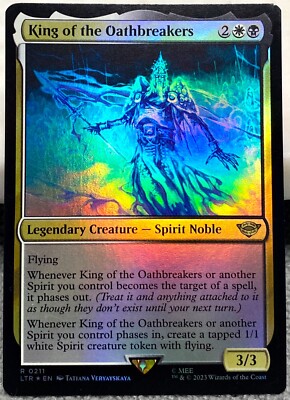 mtg 1488 card Magic the Gathering Final Fantasy Commander Mythic Rare Yuna, Grand Summoner #208 [Borderless] Whenever another permanent you control is put into a graveyard from the battlefield Magic the Gathering bans racist