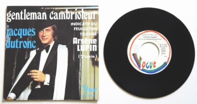 JACQUES DUTRONC: Gentleman Einbrecher 7'' 45 SP Vinyl TV-Serie Arsène Lupin