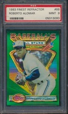 1993 FINEST BASEBALL #88 ROBERTO ALOMAR REFRACTOR PSA 9 MINT HOF