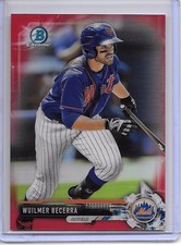 2017 Bowman Chrome WUILMER BECERRA RED REFRACTOR RC SP #1/5 NEW YORK METS!!