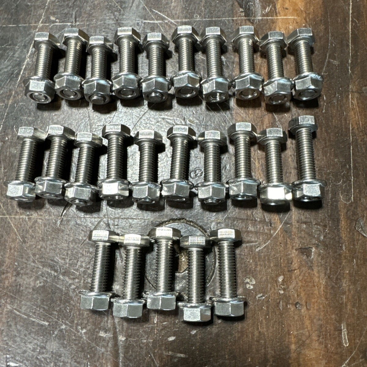 18-8 Full Thread Hex DIN933 M8x30 bolt with nut - Pack of 25 | eBay