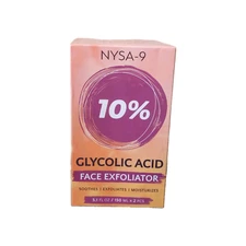NYSA-9 Glycolic Acid Face Exfoliator Soothes Exfoliates Moisturizes 5.1 fl oz