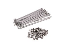 Set: Speichen mit Nippel - 154mm M4 in Chrom - für AWO Sport