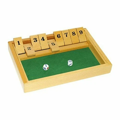 Wooden Children's Shut the Box Modern Board & Traditional Games