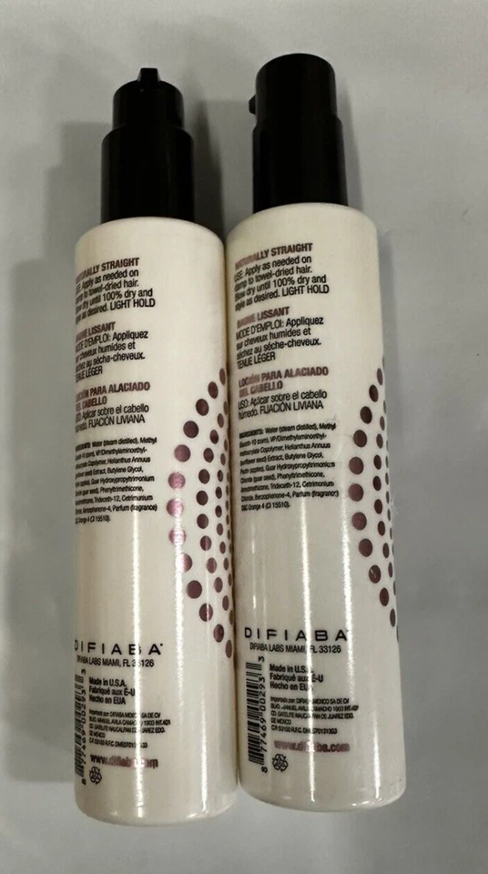 2 x Difiaba sunveil naturally straight taming balm 7.4oz 220ml RARE ITEM - Image 2 of 2