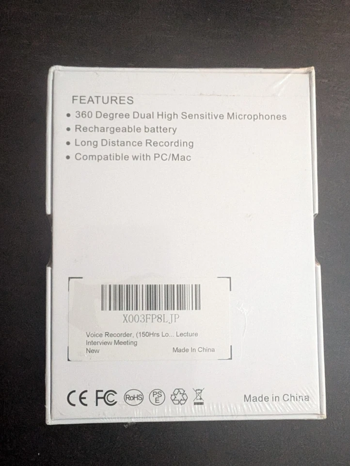 VOICE RECORDER 32GB USB - SEALED - Image 4 of 4