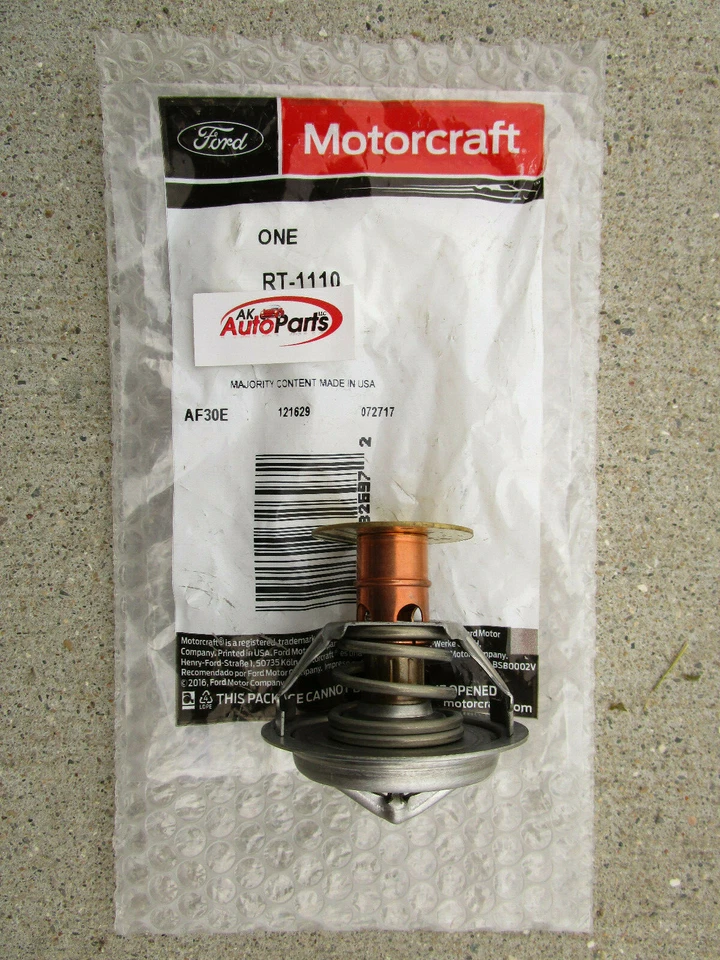 FORD F5OY-8575-A F5OY8575A MOTORCRAFT RT-1110 ENGINE COOLANT THERMOSTAT OEM NEW - Image 3 of 4
