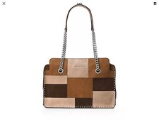 Michael Kors Astor Large Satchel Shoulder Leather Bag 398 Dark Caramel