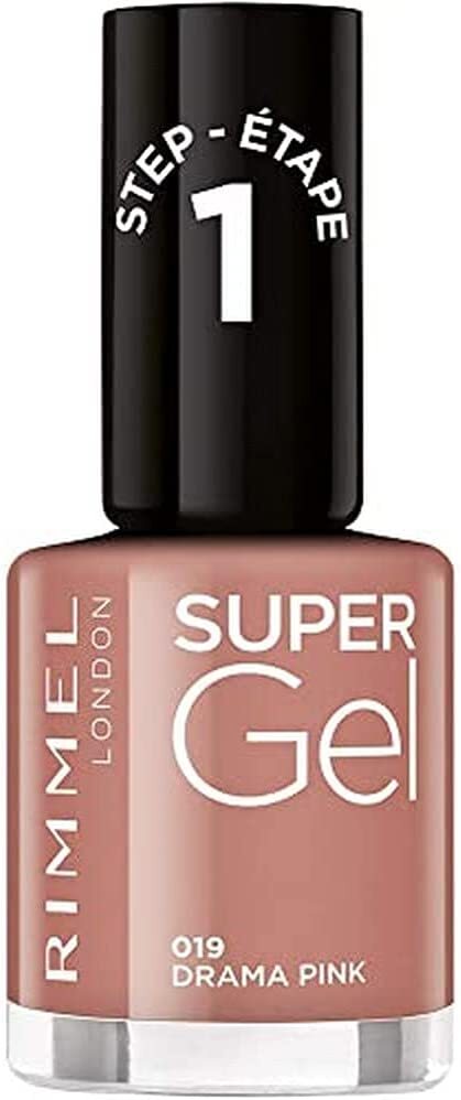 Rimmel Super Gel Nagellack – 105 Pink Glazed, 12 Ml, Mattes Finish, Ohne UV-Lampe