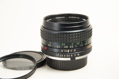 Minolta MD Rokkor-X PF 50mm f1.7 Manual Focus Standard Prime Lens (55) MD Mount