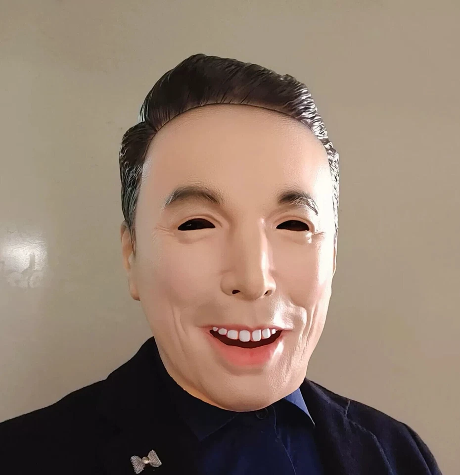 Masquerade Halloween Latex Fancy Elon Musk Head Mask Carnival party Cosplay Prop - Image 3 of 4