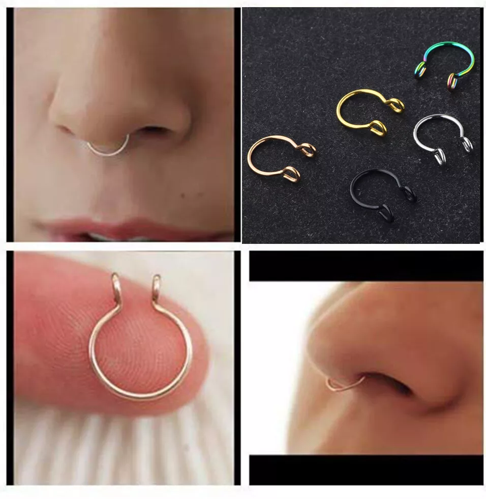 Nose pin without hole shop in nose