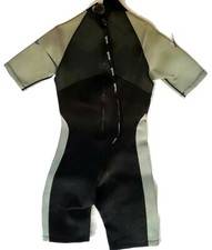 Mares Shorty Wetsuit Nylon Neoprene Zipper 2.0mm Canada sz M Black Khaki