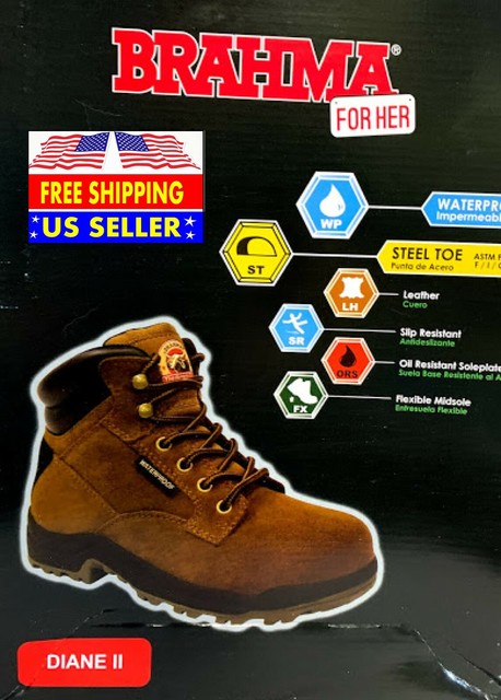 brahma women's diane ii leather work boot