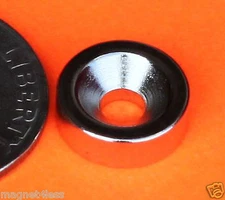 Applied Magnets® 10 Piece 3/8" x 1/8" with Taper Hole N42 Neodymium Disc Magnet