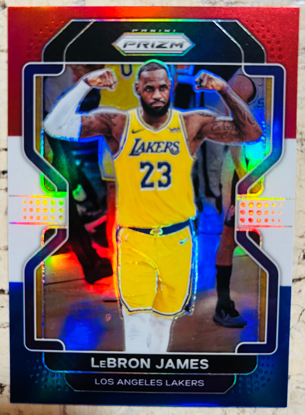 LeBron James 2021 Prizm #91 Red White Blue Price Guide - Sports